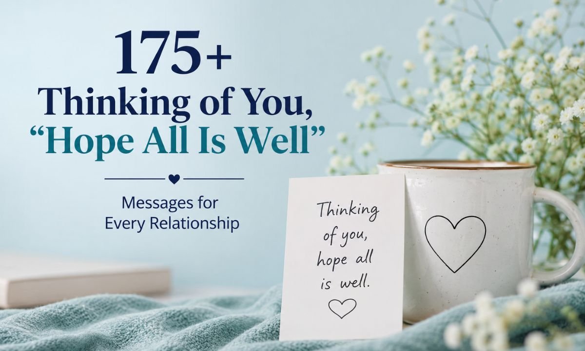 175+ “Thinking of You, Hope All Is Well” Messages for Every Relationship