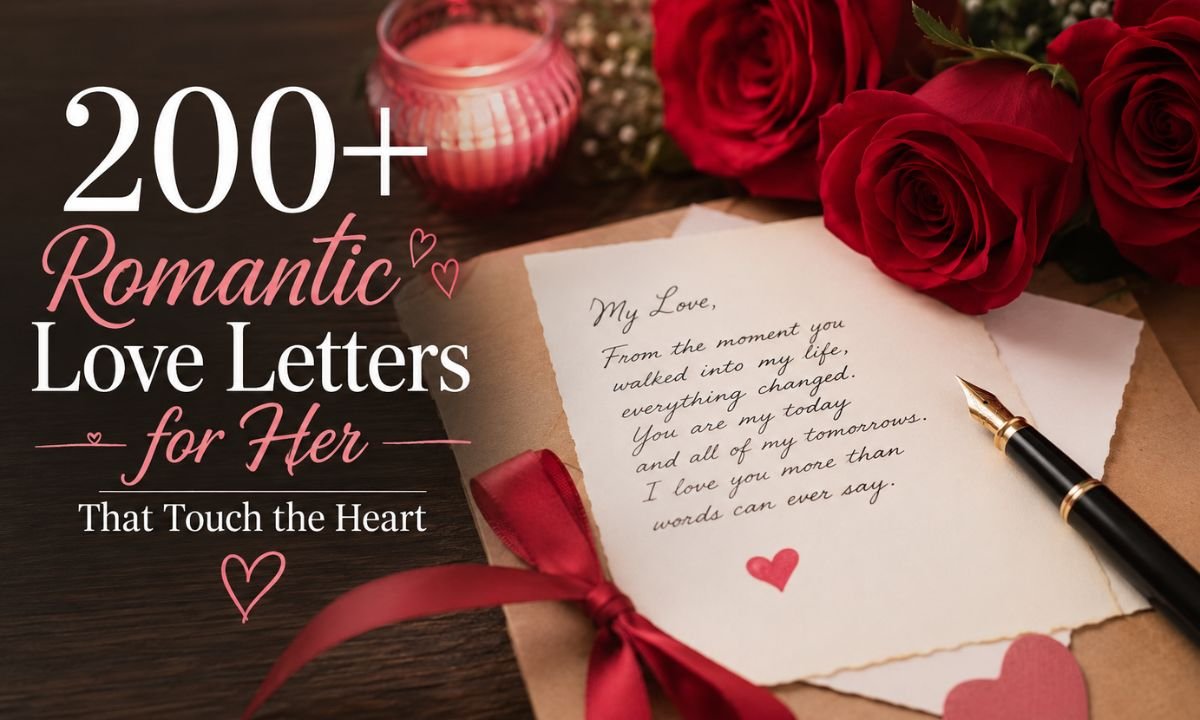 200+ Romantic Love Letters for Her That Touch the Heart