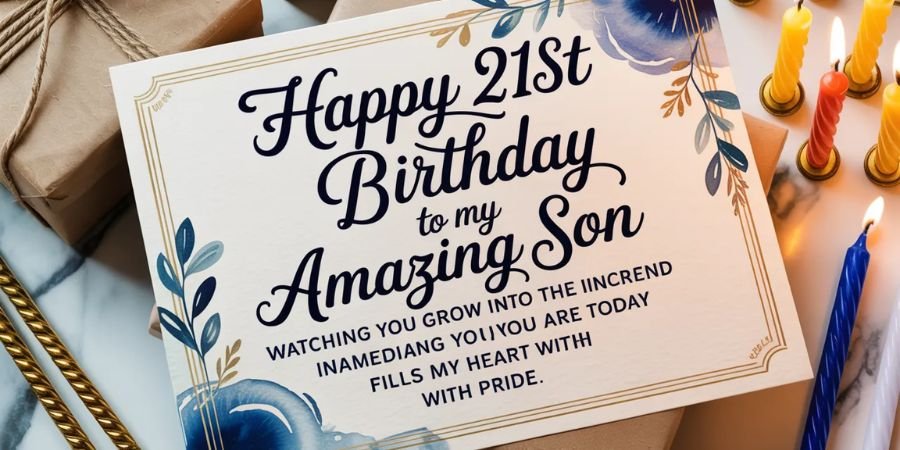 21st Birthday Messages for Son from Mother