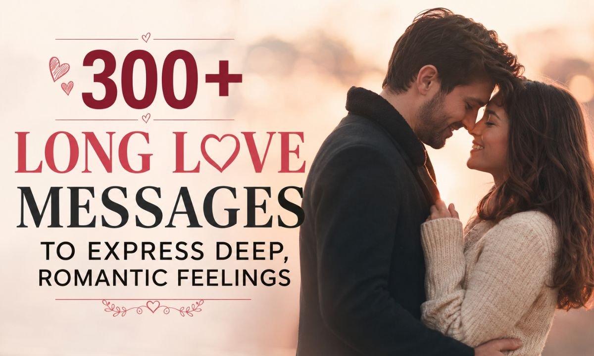 300+ Long Love Messages to Express Deep, Romantic Feelings