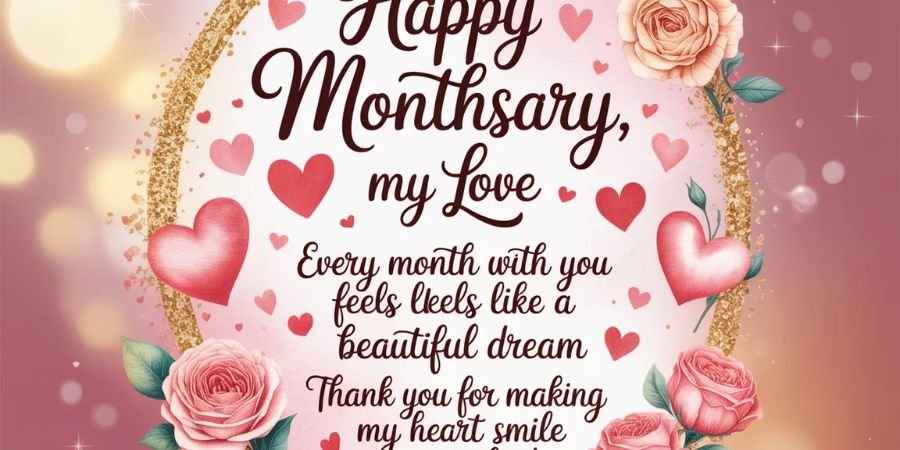 Monthsary Messages for Girlfriend (Romantic, Sweet And Heartfelt)