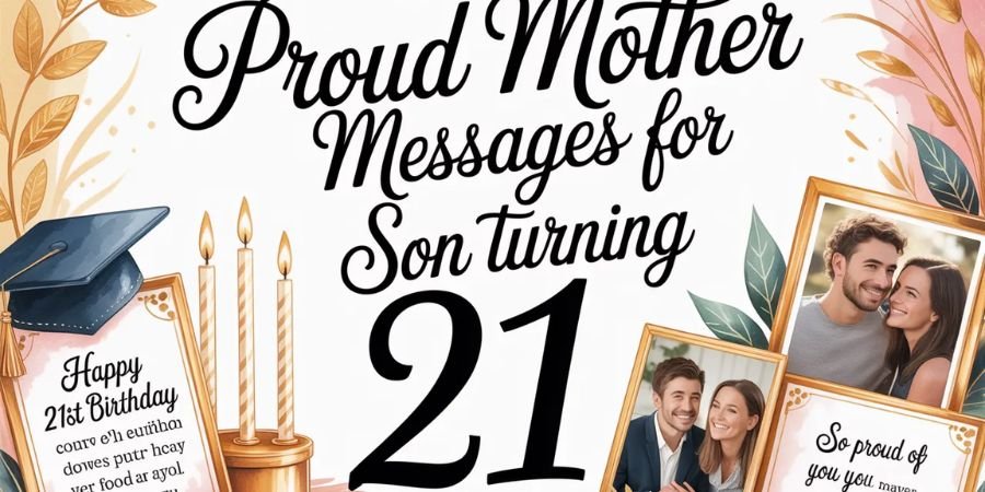 200+ Heartfelt 21st Birthday Messages for Son from Mother (Loving & Proud Wishes) 2 Proud Mother Messages for Son Turning 21
