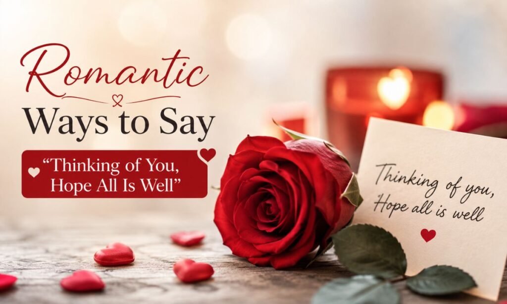 Romantic Ways to Say Thinking of You Hope All Is Well