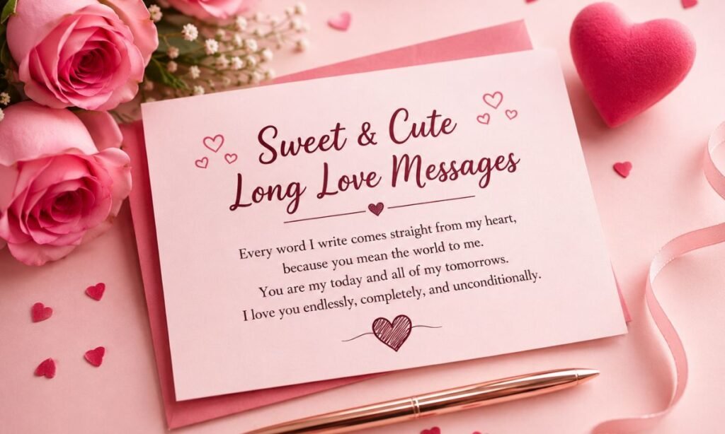 Sweet Cute Long Love Messages