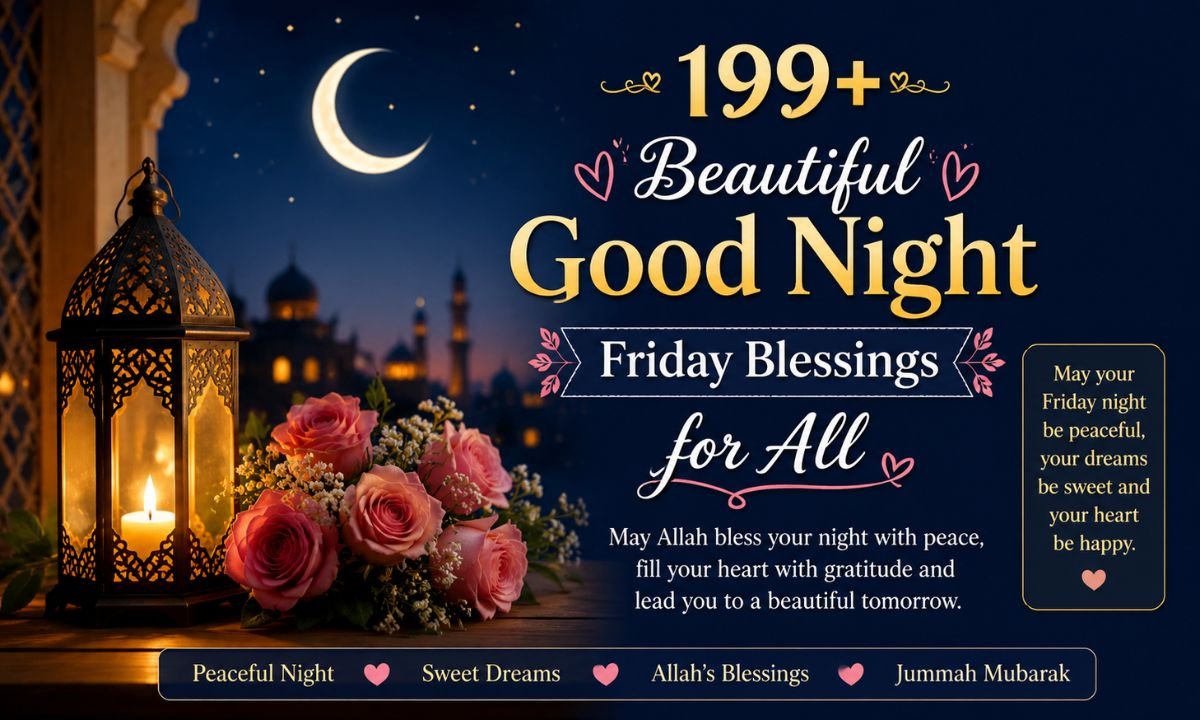 199+ Beautiful Good Night Friday Blessings for All