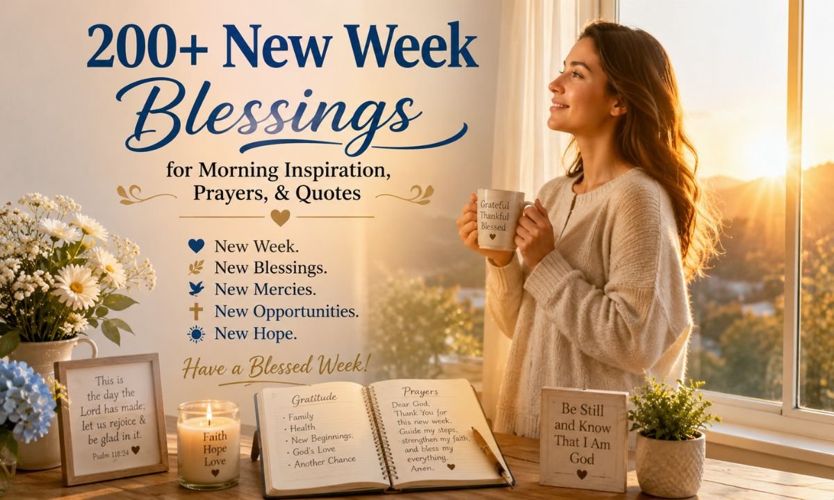 200+ New Week Blessings for Morning Inspiration, Prayers, & Quotes