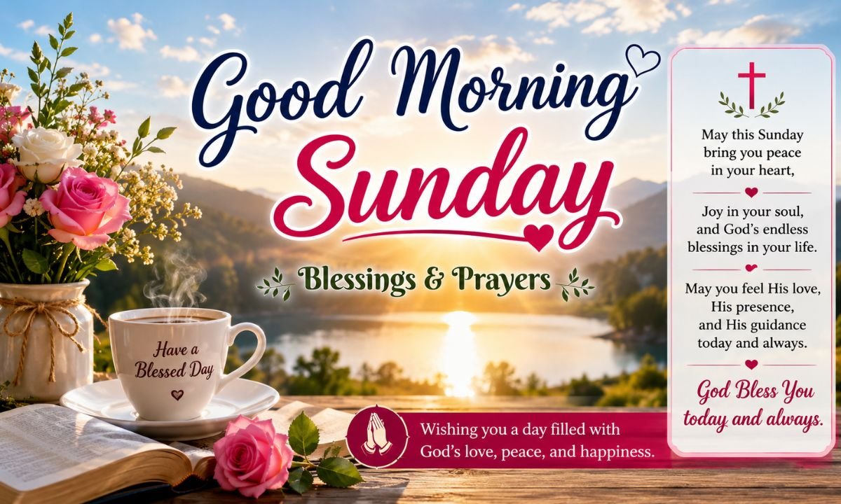 220+ Beautiful Good Morning Sunday Blessings & Prayers with Images