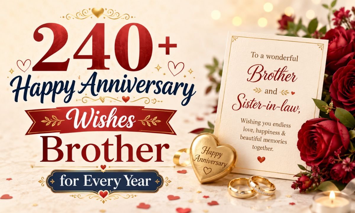 240+ Happy Anniversary Wishes Brother for Every Year