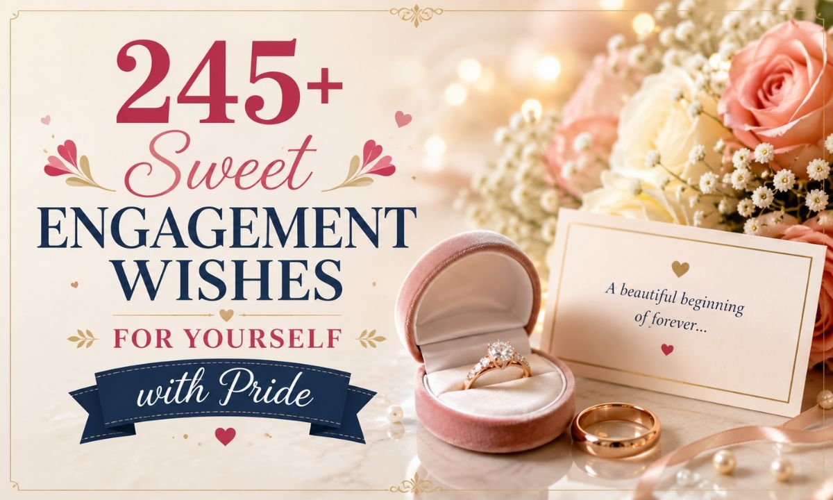 245+ Sweet Engagement Wishes for Yourself with Pride