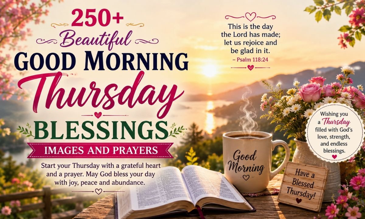 250+ Beautiful Good Morning Thursday Blessings Images and Prayers 