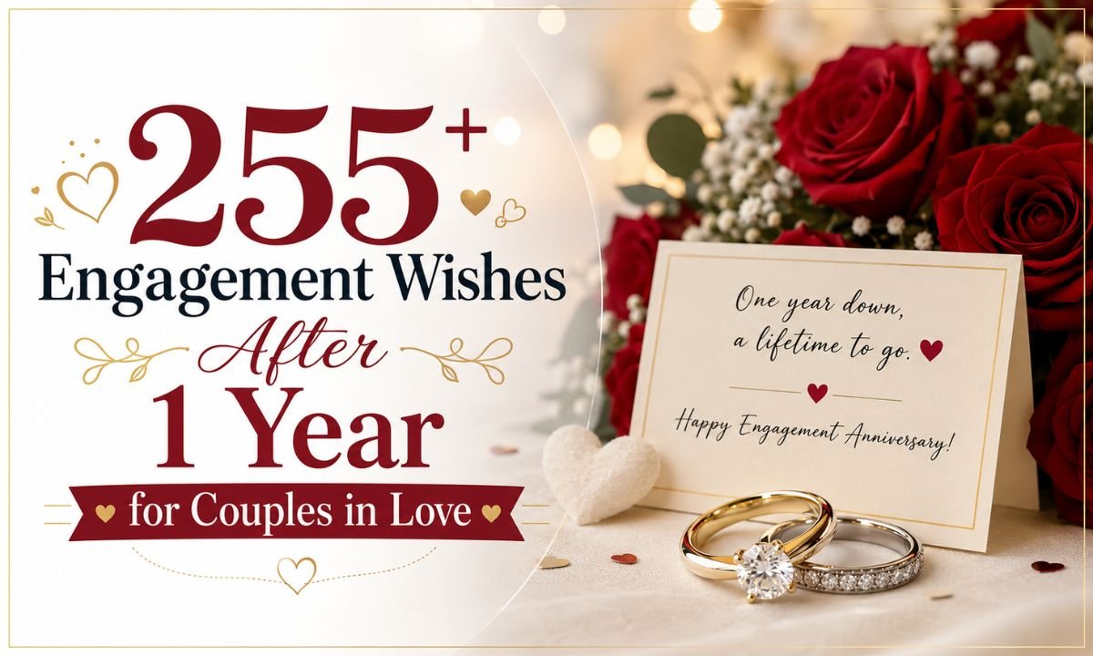255+ Engagement Wishes After 1 Year for Couples in Love
