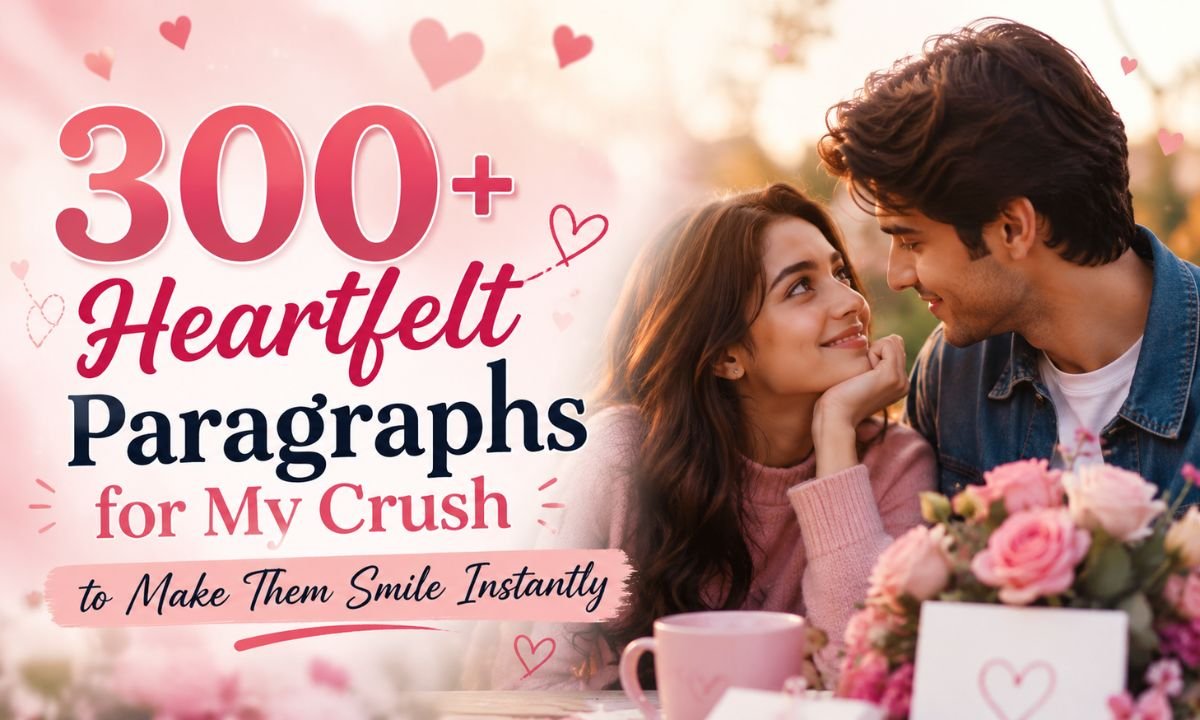 300+ Heartfelt Paragraphs for My Crush to Make Them Smile Instantly