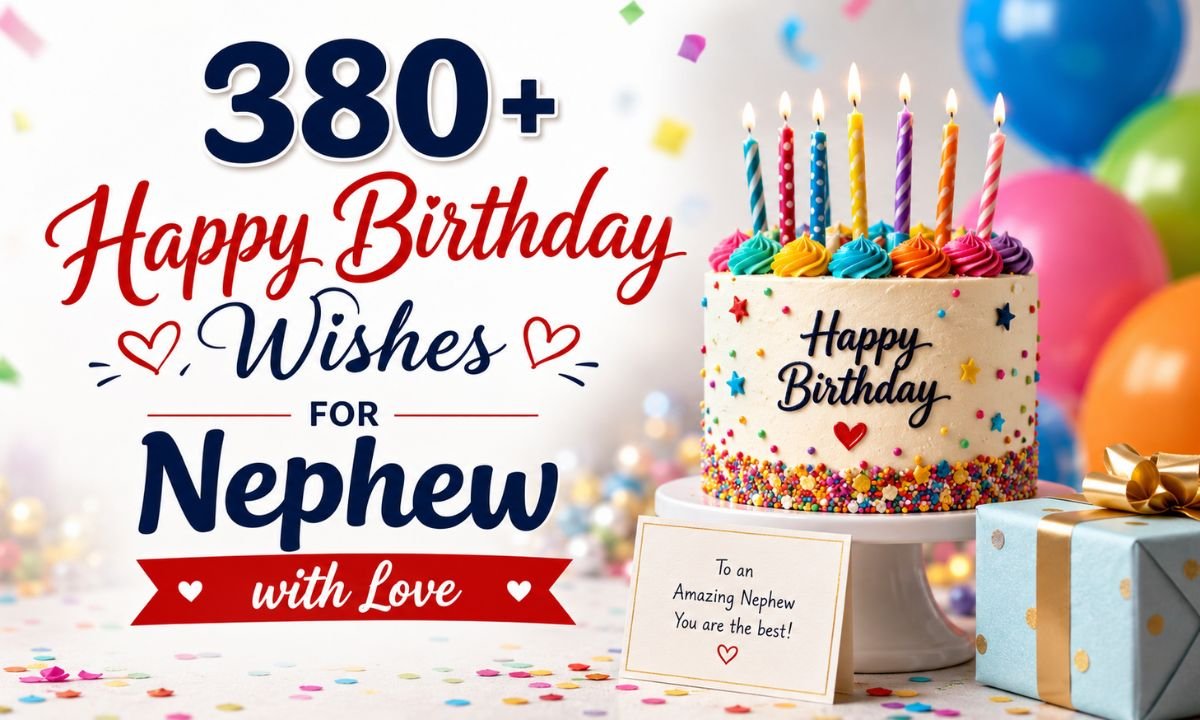 380+ Happy Birthday Wishes for Nephew with Love