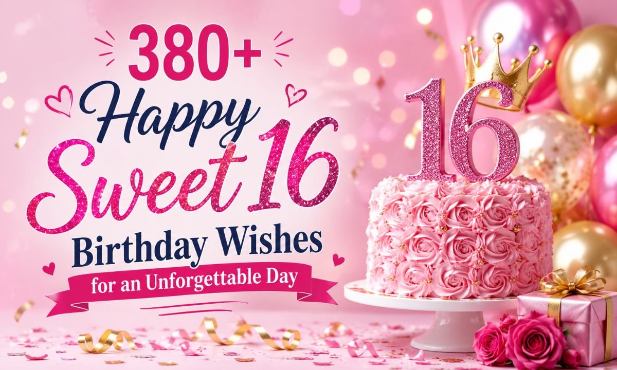 380+ Happy Sweet 16 Birthday Wishes for an Unforgettable Day