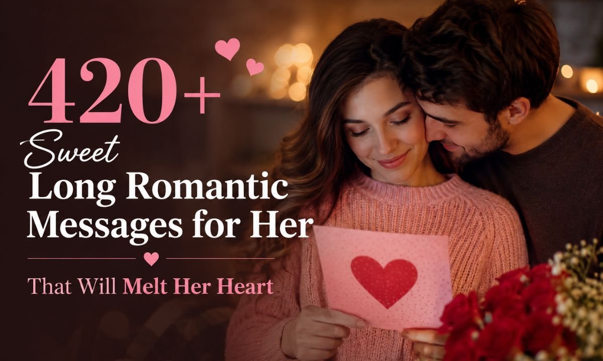420+ Sweet Long Romantic Messages for Her That Will Melt Her Heart