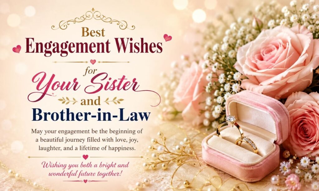 Best Engagement Wishes for Your Sister and Brother in Law