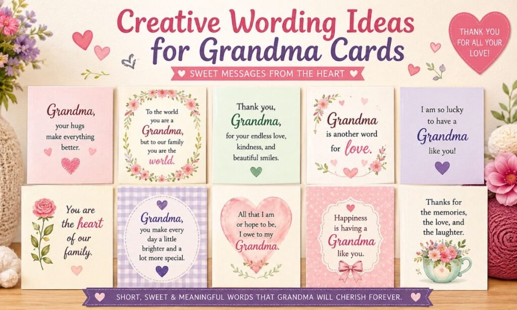 Creative Wording Ideas for Grandma Cards Greeting Card Universe Inspired 1