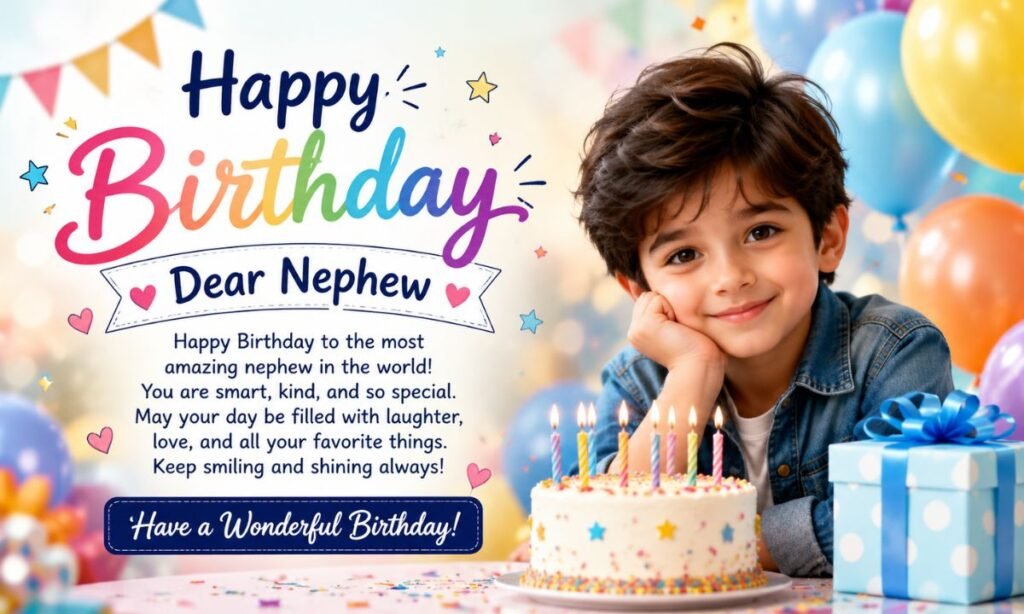 Cute and Special Happy Birthday Wishes for Nephew