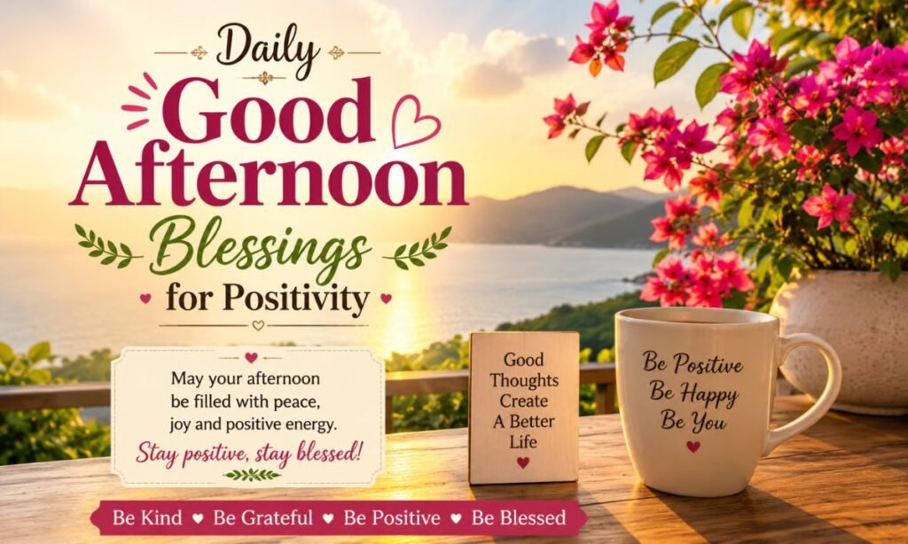 Daily Good Afternoon Blessings for Positivity