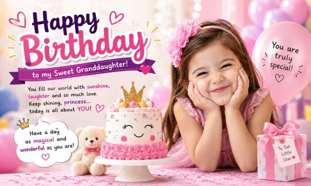 500+ Happy Birthday Wishes for Granddaughter from Heart 2 Funny & Cute Birthday Wishes for Granddaughter
