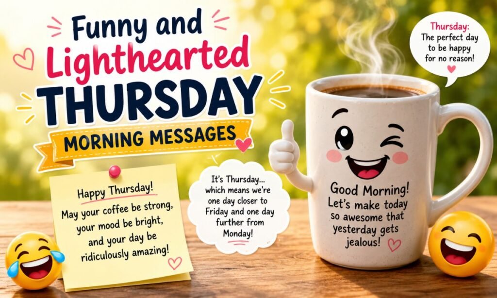 Funny and Lighthearted Thursday Morning Messages
