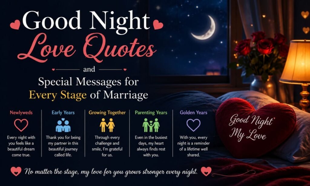 Good Night Love Quotes and Special Messages for Every Stage of Marriage