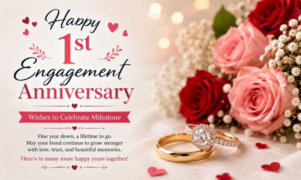 Happy 1st Engagement Anniversary Wishes to Celebrate Milestone