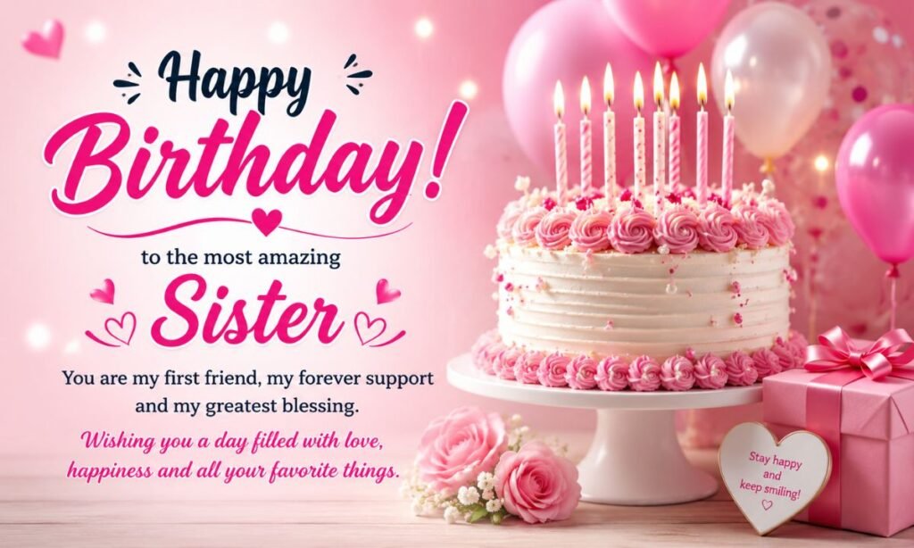 Happy Birthday Wishes for Sister