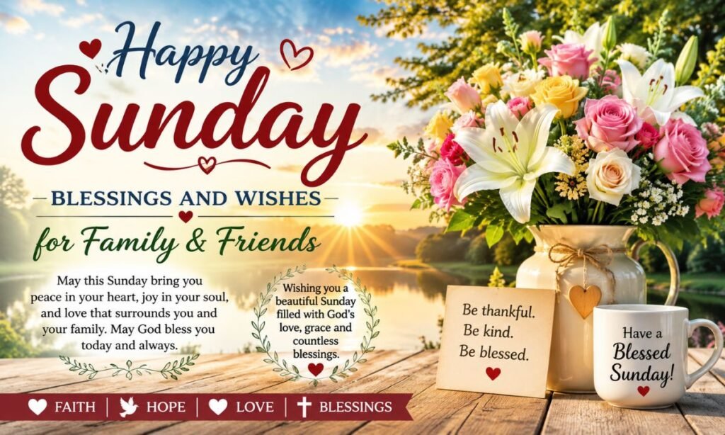 Happy Sunday Blessings and Wishes for Family Friends