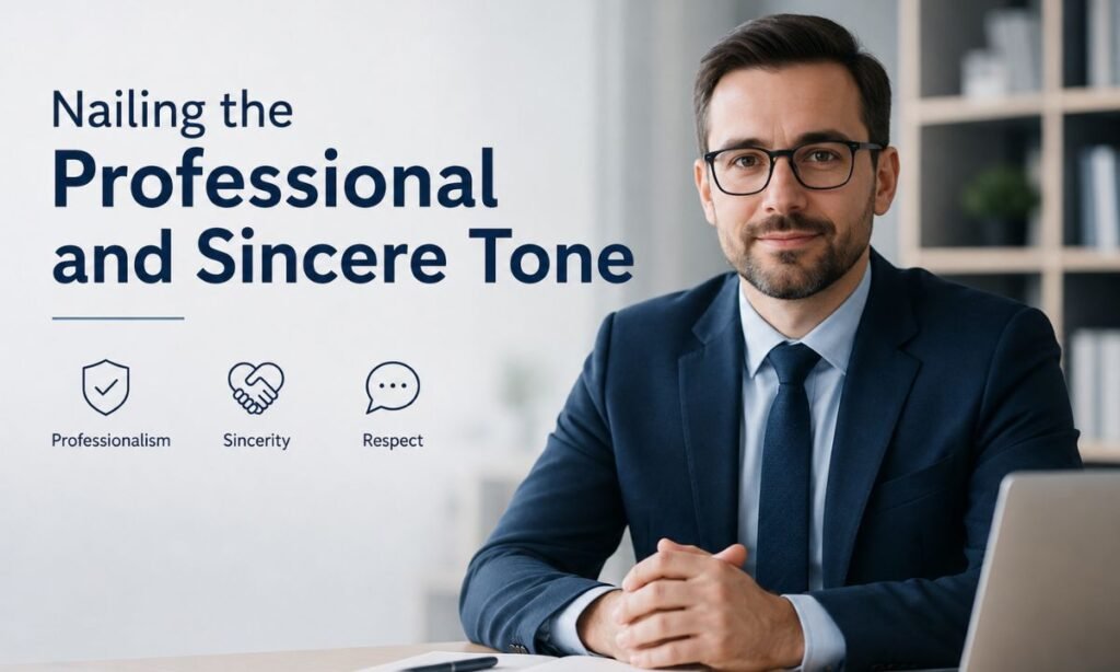 Nailing the Professional and Sincere Tone