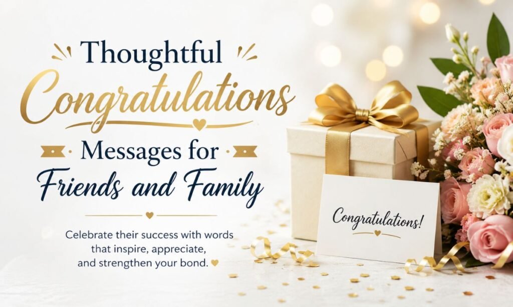 Thoughtful Congratulations Messages for Friends and Family