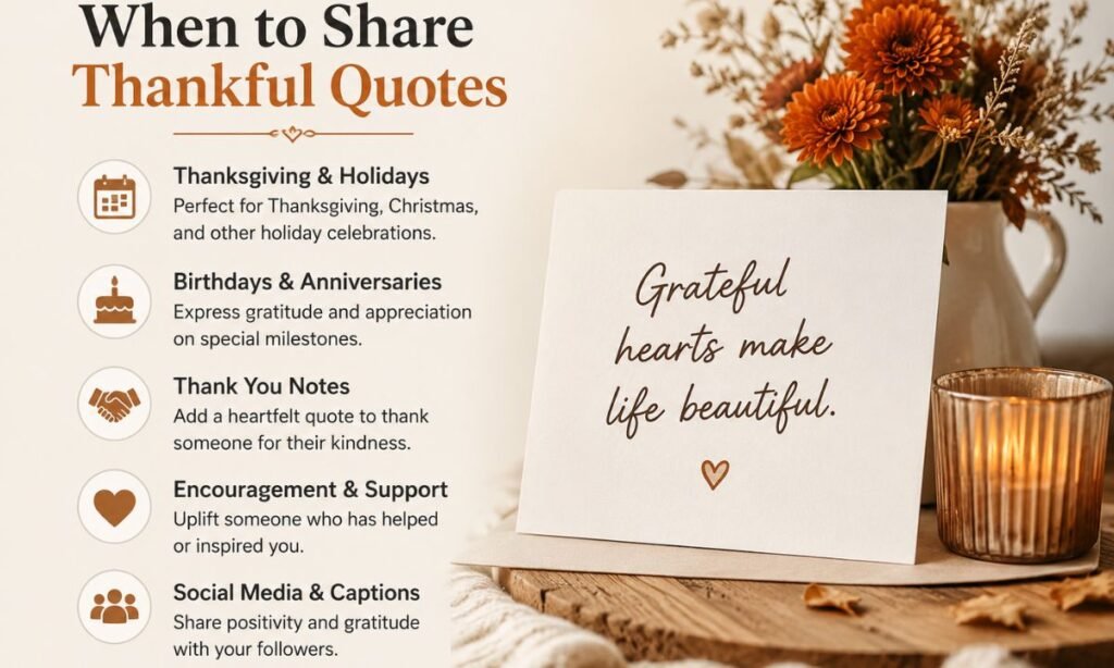 When to Share Thankful Quotes