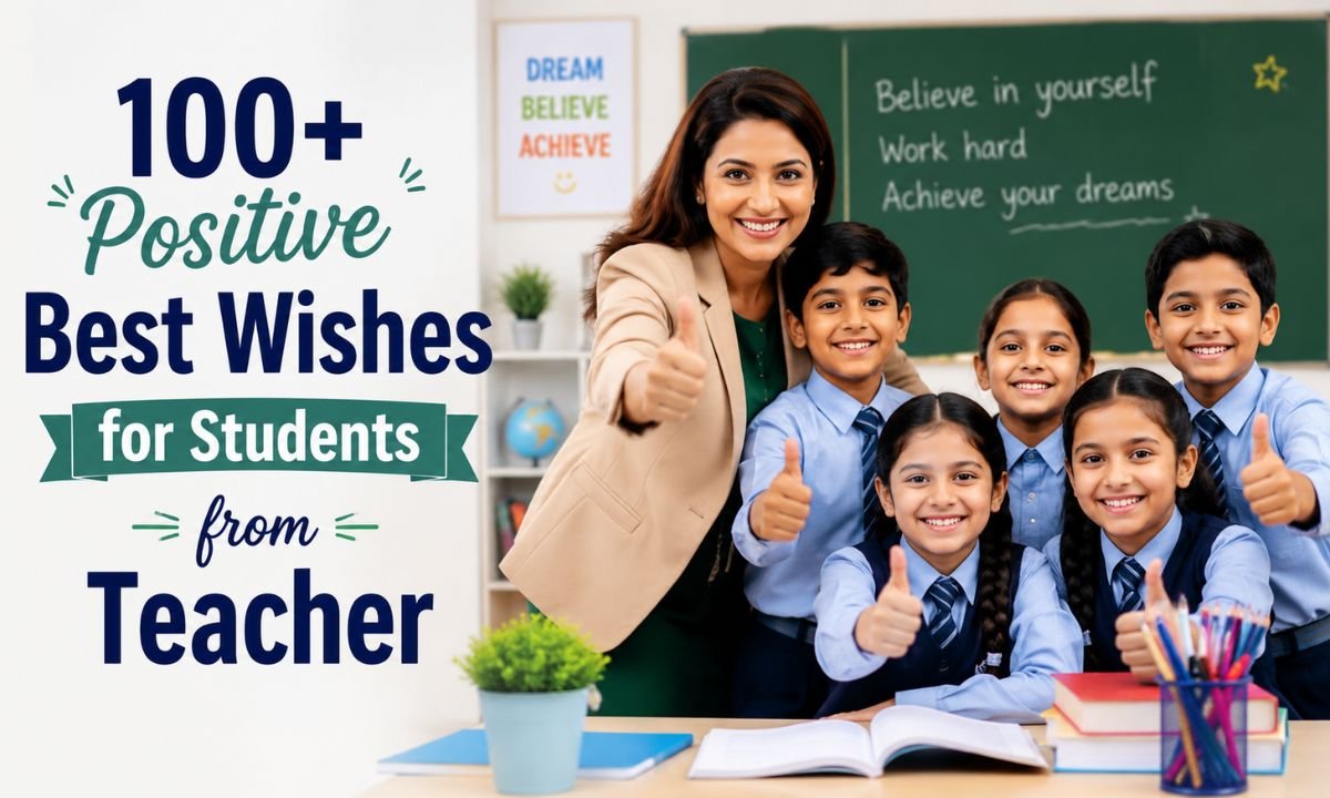 100+ Positive Best Wishes for Students from Teacher