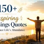150+ Inspiring Blessings Quotes to Embrace Life’s Abundance