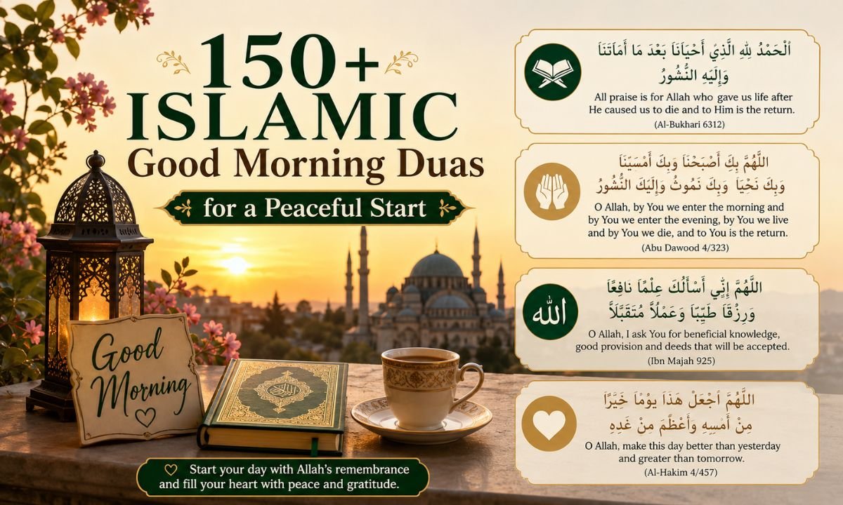 150+ Islamic Good Morning Duas for a Peaceful Start