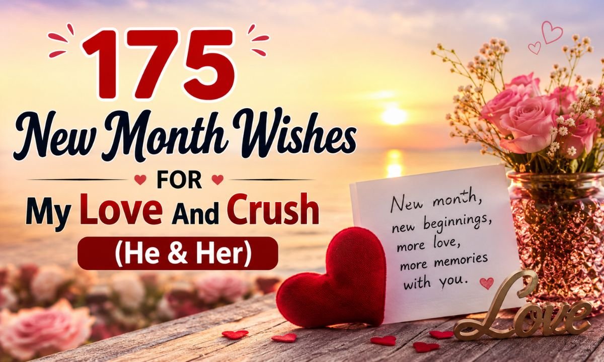 175 New Month Wishes For My Love And Crush (He & Her)