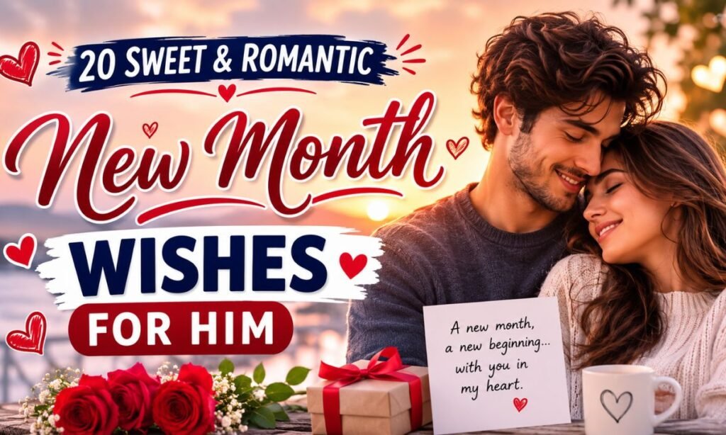 20 SWEET & ROMANTIC NEW MONTH WISHES FOR HIM