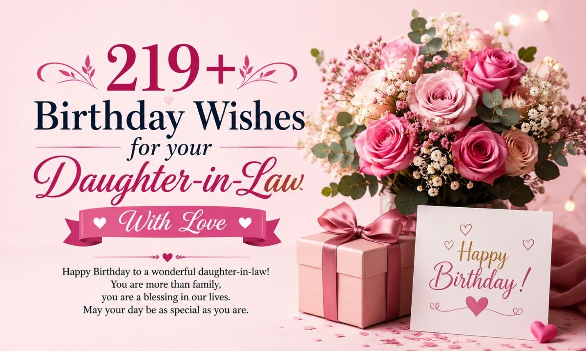 219+ Birthday Wishes for your Daughter-in-Law With Love