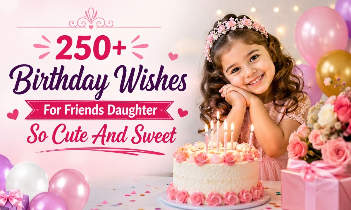 250+ Birthday Wishes For Friends Daughter So Cute And Sweet