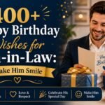 400+ Happy Birthday Wishes for Son-in-Law: Make Him Smile