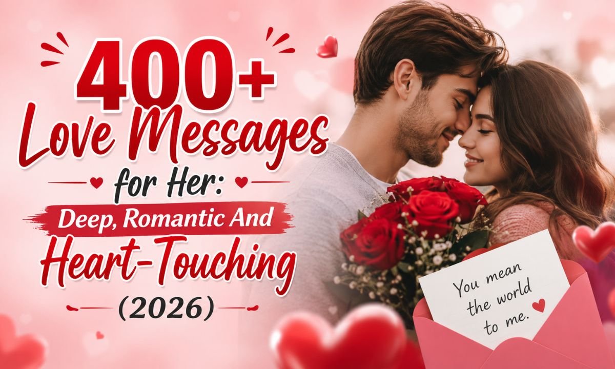 400+ Love Messages for Her: Deep, Romantic And Heart-Touching (2026)