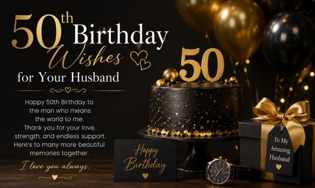 50th Birthday Wishes: 700+ Heartfelt, Funny And Inspiring Messages 3 50th Birthday Wishes for Your Husband