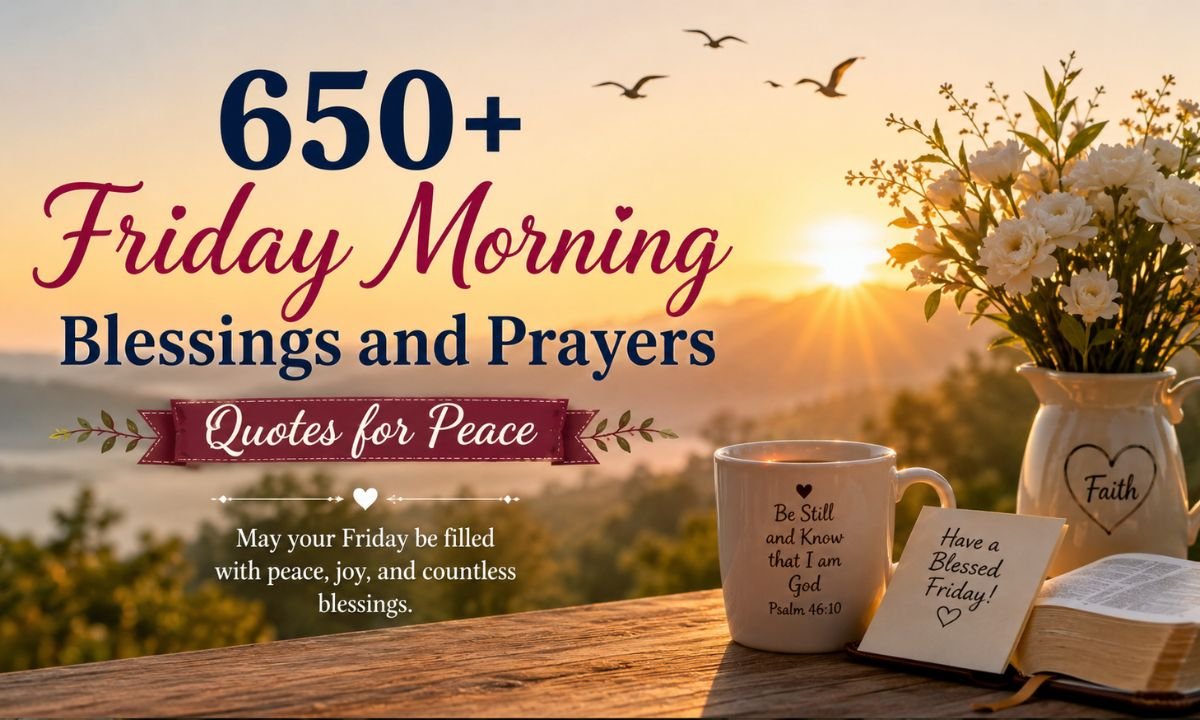 650+ Friday Morning Blessings and Prayers Quotes for Peace