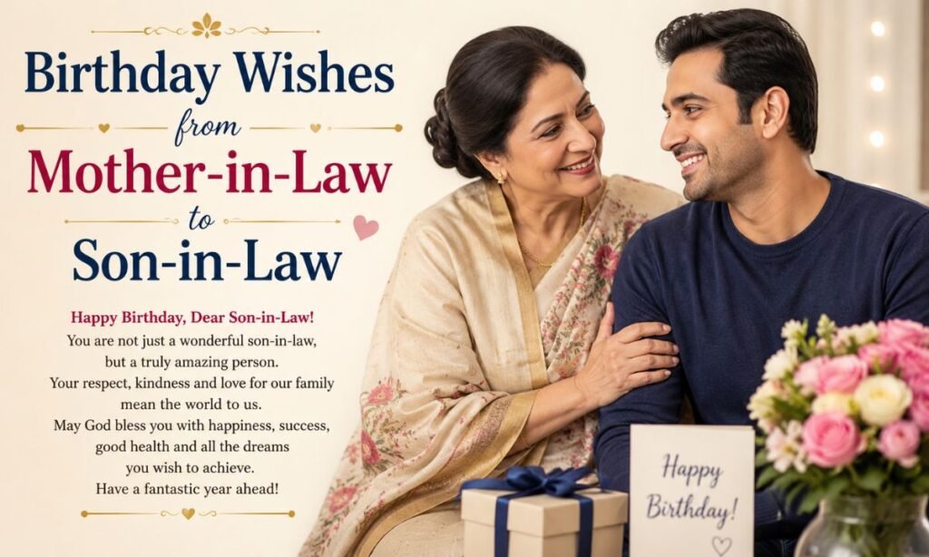 Birthday Wishes from Mother-in-Law to Son-in-Law