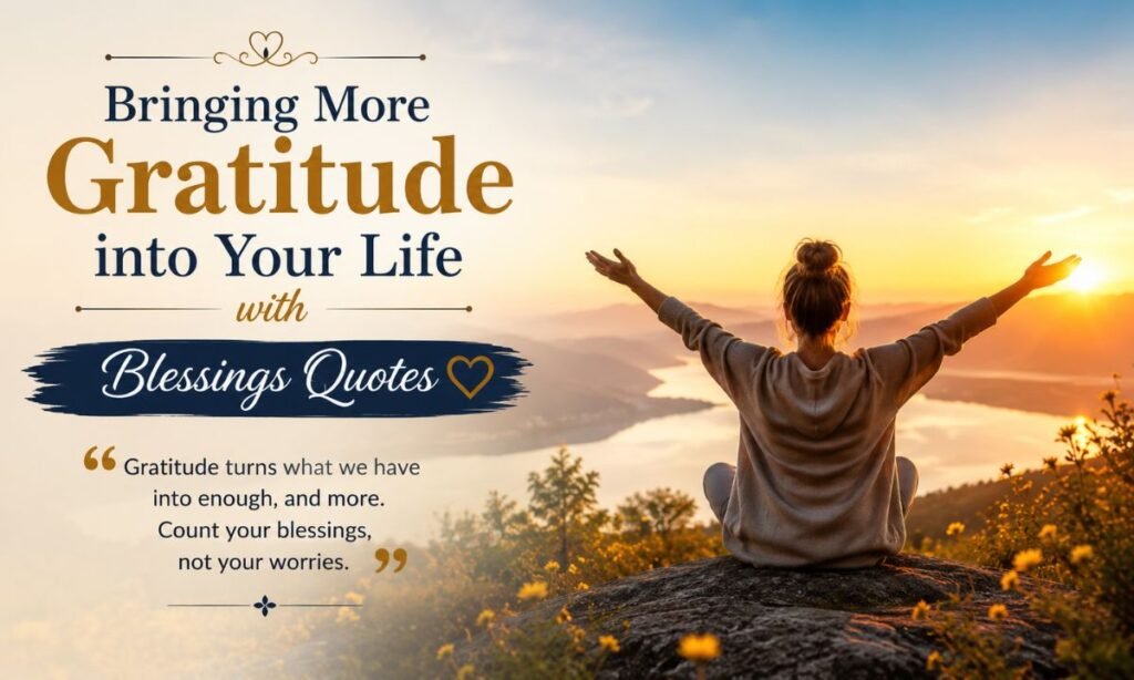 Bringing More Gratitude into Your Life with Blessings Quotes