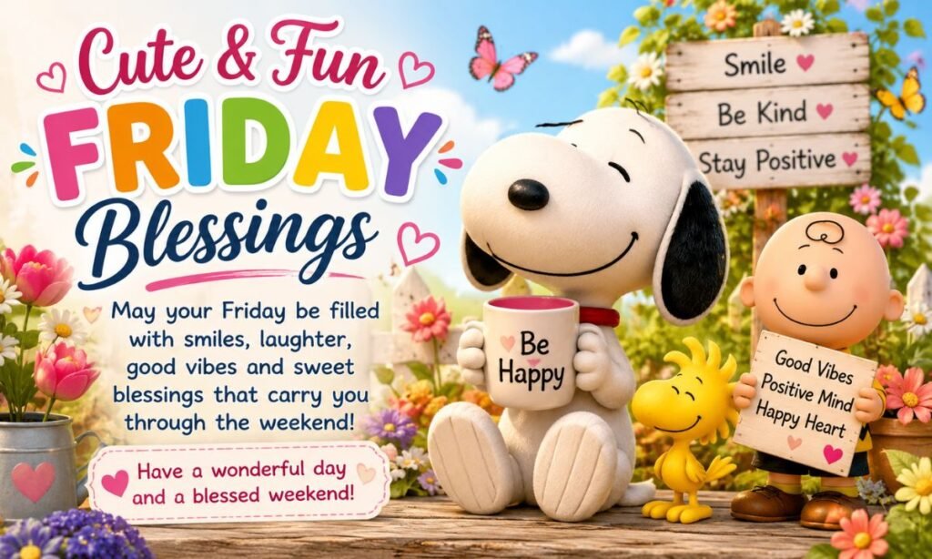 Cute & Fun Friday Blessings (Snoopy & More)