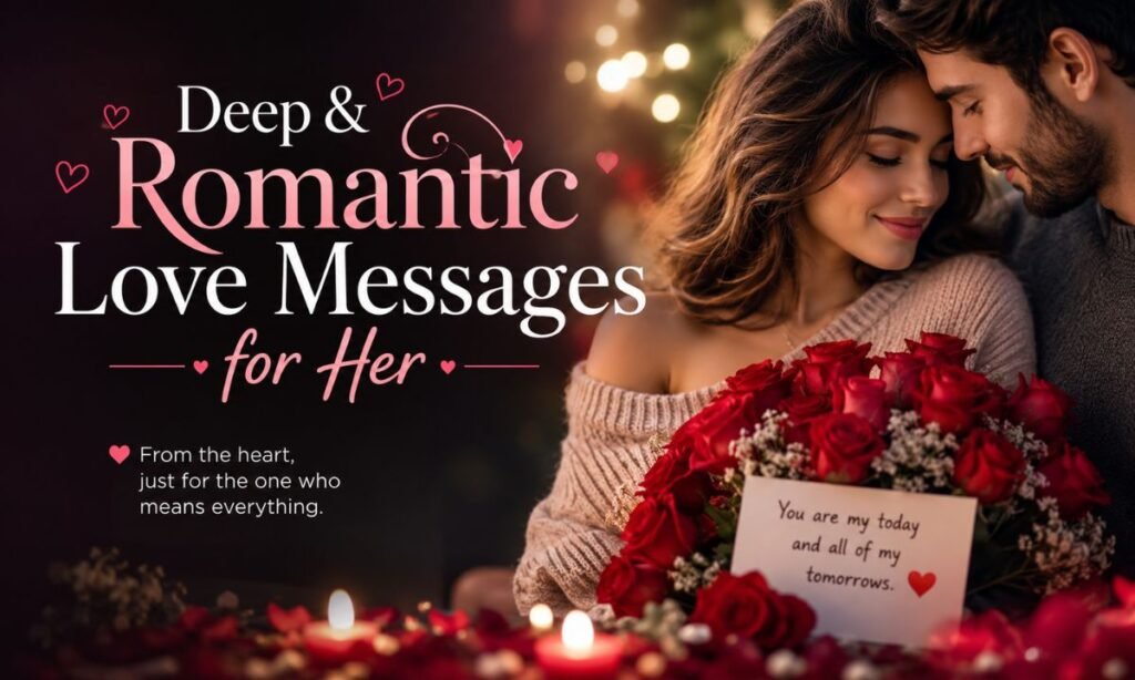 400+ Love Messages for Her: Deep, Romantic And Heart-Touching (2026) 2 Deep & Romantic Love Messages for Her