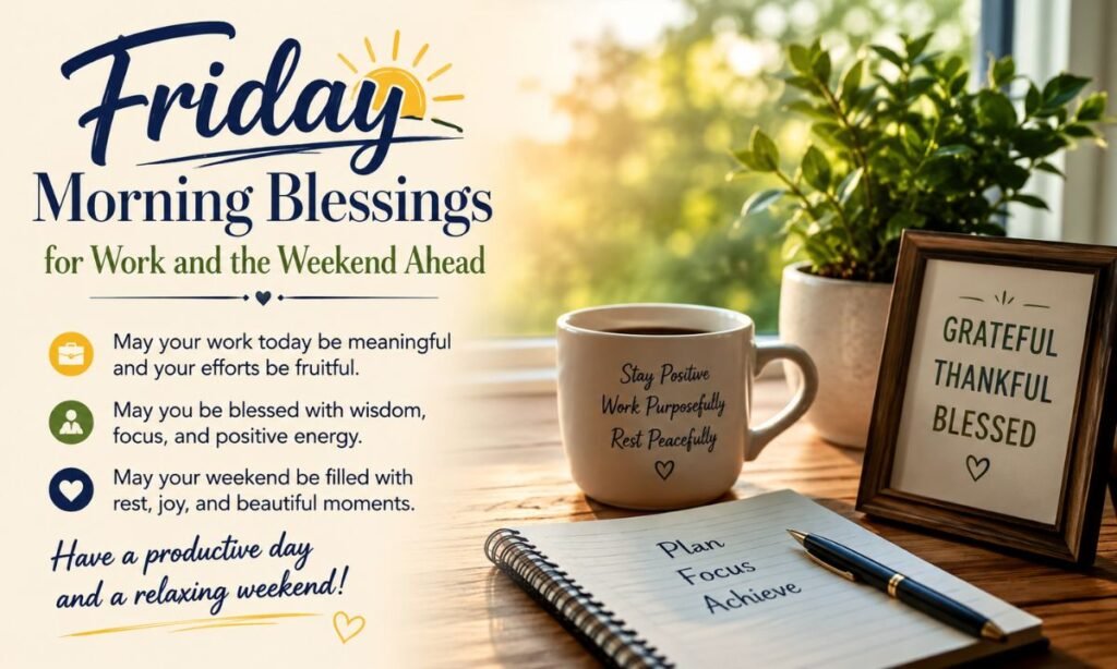 Friday Morning Blessings for Work and the Weekend Ahead