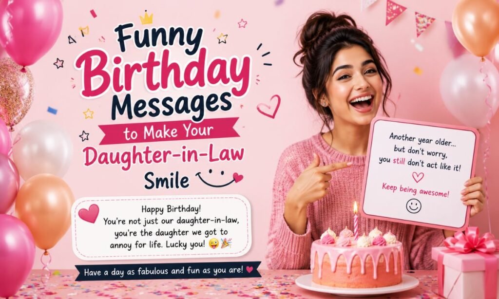 Funny Birthday Messages to Make Your Daughter-in-Law Smile