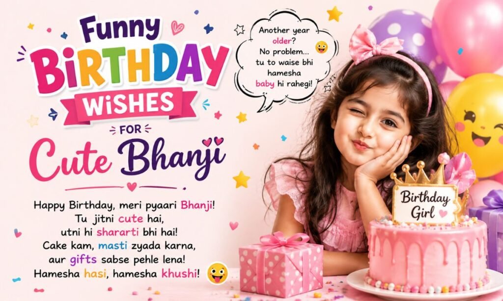 Funny Birthday Wishes for Cute Bhanji